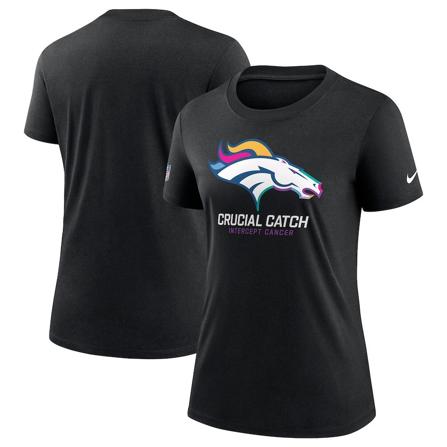 Women Denver Broncos 2024 Nike NFL black T shirts